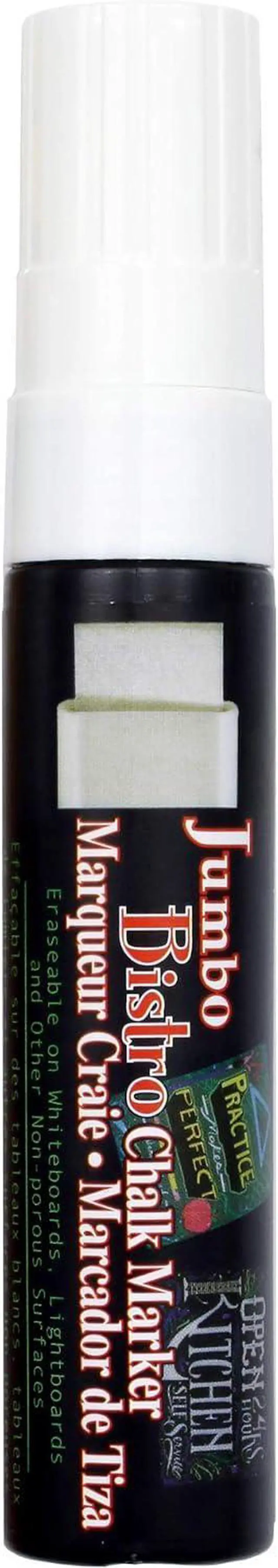 Main image of UCHIDA 481-C-0 Marvy Jumbo Broad Point Tip Bistro Chalk Marker, White
