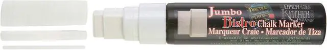 Alt view image 3 of 4 - UCHIDA 481-C-0 Marvy Jumbo Broad Point Tip Bistro Chalk Marker, White