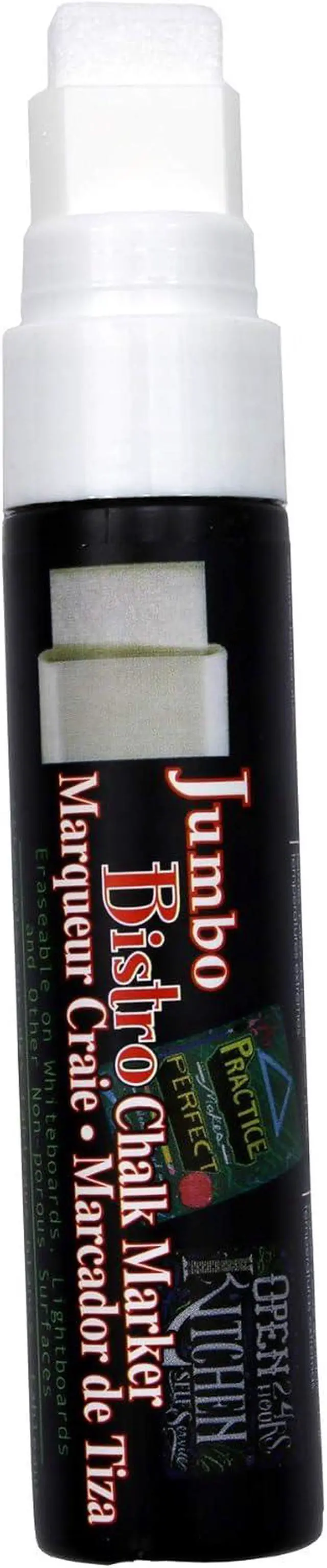 Alt view image 4 of 4 - UCHIDA 481-C-0 Marvy Jumbo Broad Point Tip Bistro Chalk Marker, White