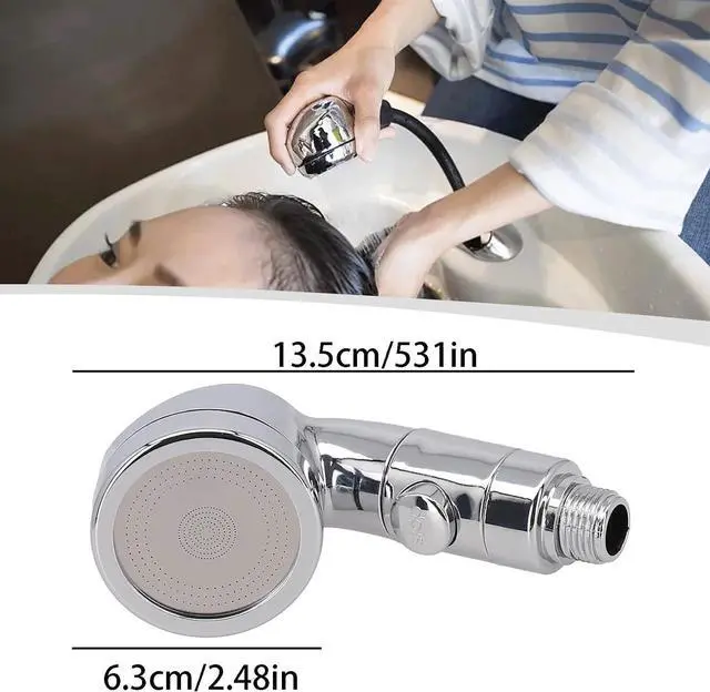 Alt view image 2 of 5 - Sink Faucet Sprayer Attachment,Salon Shampoo Bowl Spray Head Pedicure Chair Sprayer Shower Head Handheld Shower Head Salon & Spa Chairs Sprayer Head with Stop Water-saving Function