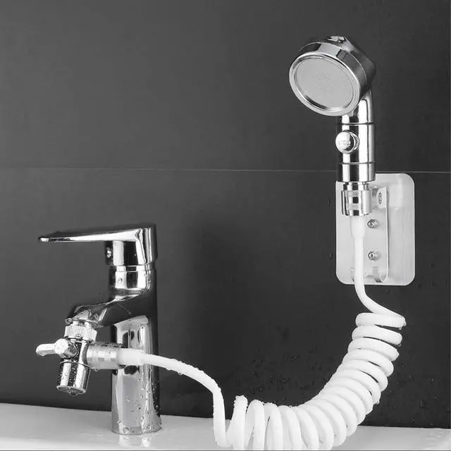 Alt view image 4 of 5 - Sink Faucet Sprayer Attachment,Salon Shampoo Bowl Spray Head Pedicure Chair Sprayer Shower Head Handheld Shower Head Salon & Spa Chairs Sprayer Head with Stop Water-saving Function