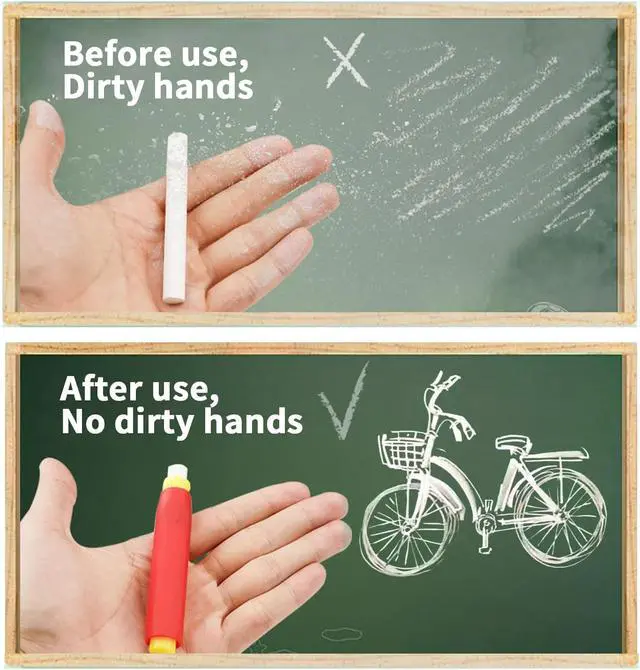 Alt view image 4 of 7 - 5 Pieces Colorful Plastic Chalk HoldersBlackboard Adjustable Set for Teachers School Office Drawing BoardIt protects your hands from direct contact with chalk, 5 Count (Pack of 1)