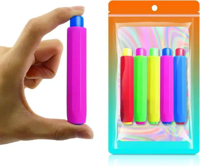 Alt view image 7 of 7 - 5 Pieces Colorful Plastic Chalk HoldersBlackboard Adjustable Set for Teachers School Office Drawing BoardIt protects your hands from direct contact with chalk, 5 Count (Pack of 1)