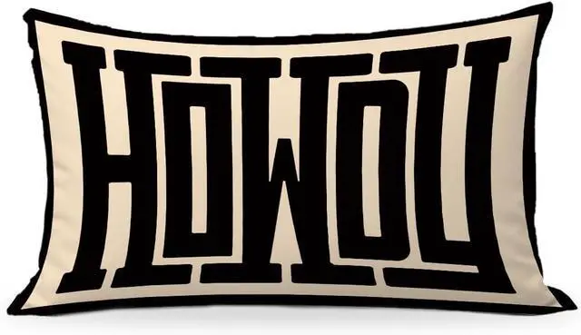 Main image of Howdy Pillow Cover 12x20, Western Southwestern Throw Pillows Cover for Cowgirl Cowboy Room Bedroom College Dorm Decor, Western Decor for Home