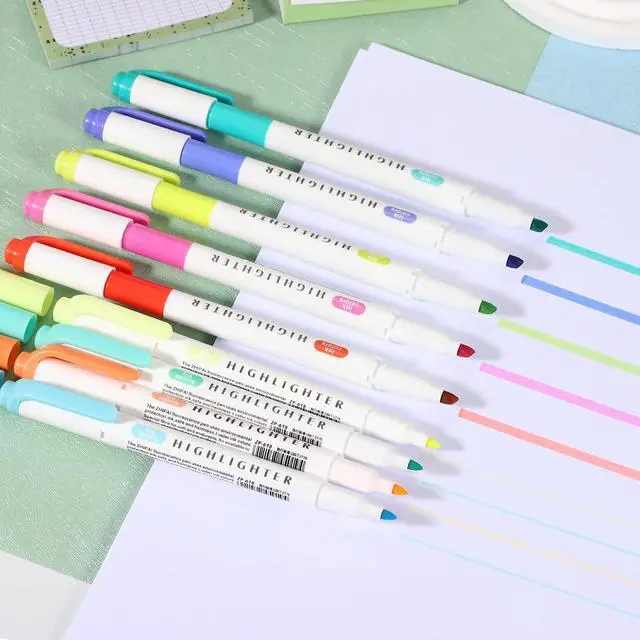 Alt view image 5 of 6 - PATIKIL Highlighter Pen, 3 Pack Double Ended Highlighter Broad and Round Tips Marker Pens Studying Supplies for Office Home Daily Use, Gray