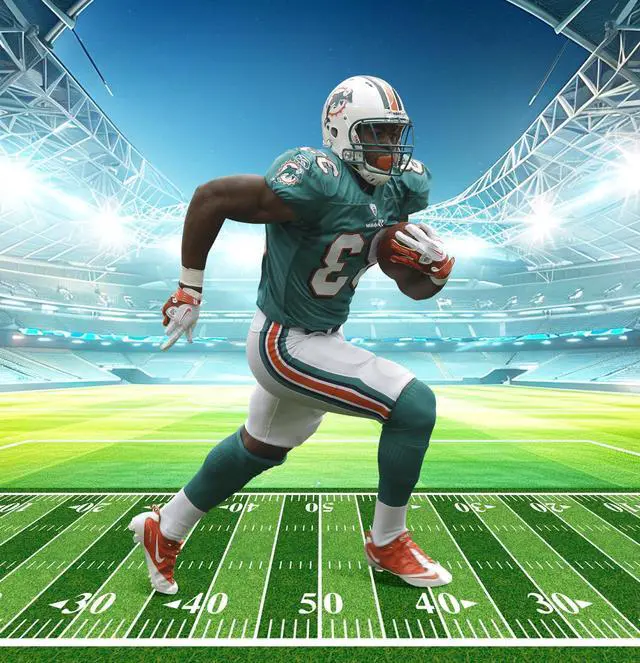 Alt view image 2 of 7 - 10 ft Football Field Floor Runner Football Party Decorations Long Football Runner Rugs for Game Day Birthday Party Supplies Football Table Runners