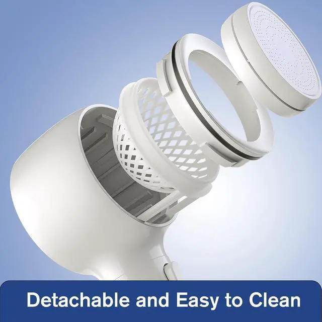 Alt view image 6 of 7 - Shower Head with Handheld, High Pressure Shower Heads with 3 Modes, 360° Rotating Handheld Shower Head, Backwash Anti Clogging Showerhead with 2 Panels