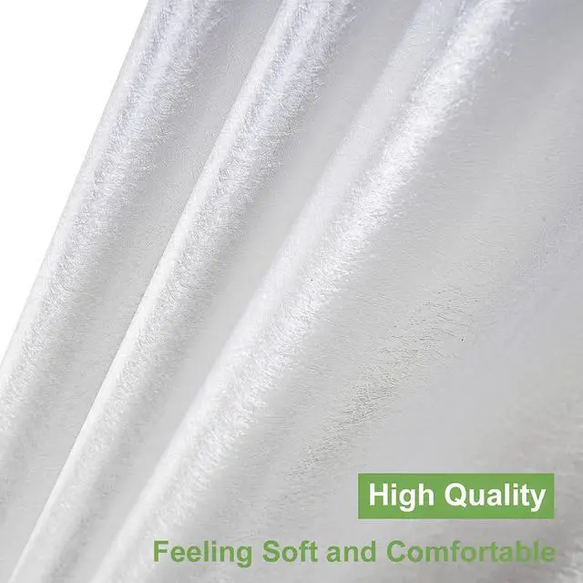 Alt view image 4 of 7 - UFRIDAY Frosted Shower Stall Liner 36x72 Inch,EVA Plastic Waterproof Shower Curtain with 2 Magnets,Heavy Duty,Semi Transparent, 3D Frosted Shower Curtain Plastic Liner