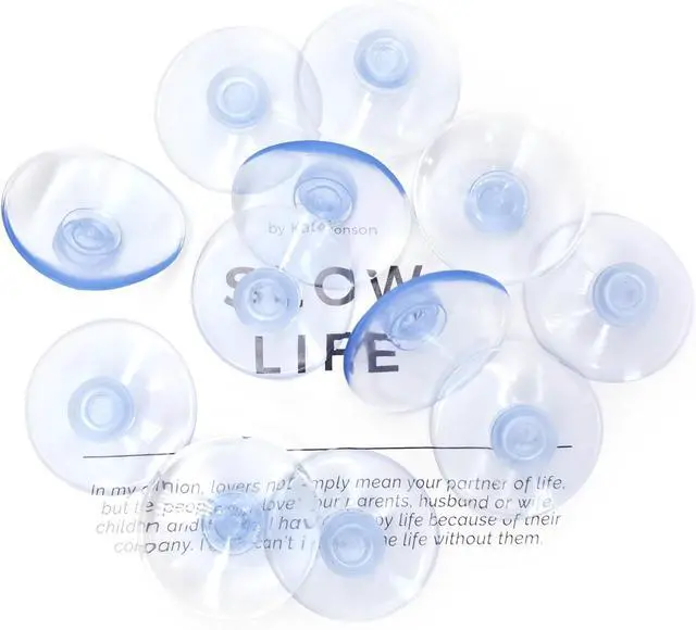 Alt view image 7 of 7 - Medsuo 12 PCS Suction Cups Clear Sucker Pads for Glass, Bathroom, Kitchen | 40 mm, Strong Windows Suction Cup, Stays in Place, Non-adhesive for Hanging Christmas Lights, Ornaments, Decorations