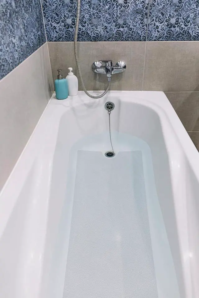 Alt view image 4 of 7 - 16"x40" Matte White Self-Adhesive Vinyl Non Slip Bath Mat Safety Anti Skid Bathtub Placemat with Drain Cut Out Peel and Stick for Shower Floor Boat Area
