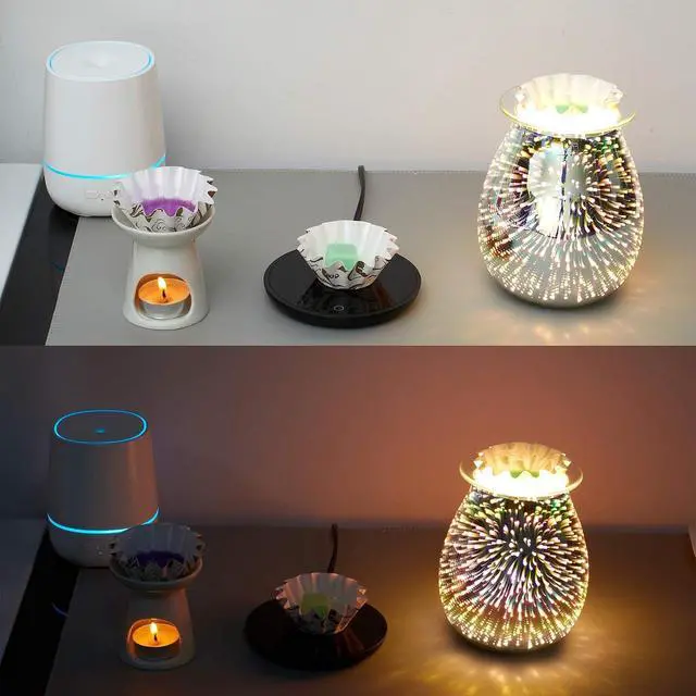 Alt view image 5 of 7 - 50 Wax Melt Liners for Wax Warmer, White | Scented Wax Melt Cups|Candle Cubes Melt Containers|Wax Burner Tarts Holder|Disposable|Leakproof