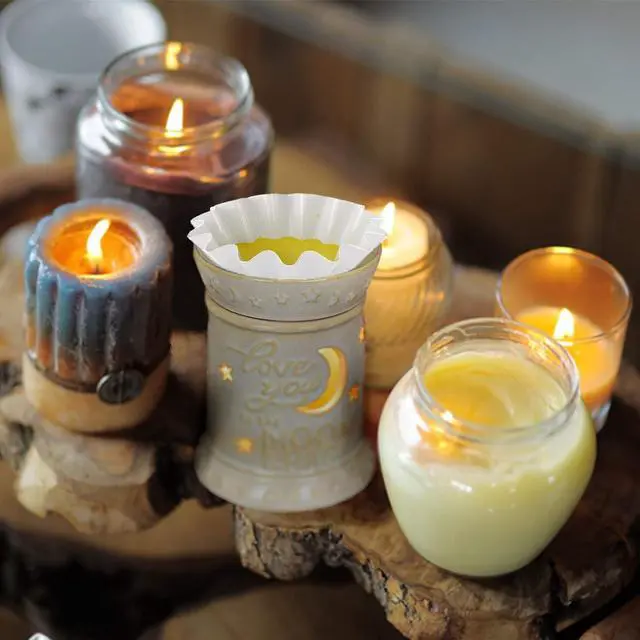 Alt view image 7 of 7 - 50 Wax Melt Liners for Wax Warmer, White | Scented Wax Melt Cups|Candle Cubes Melt Containers|Wax Burner Tarts Holder|Disposable|Leakproof