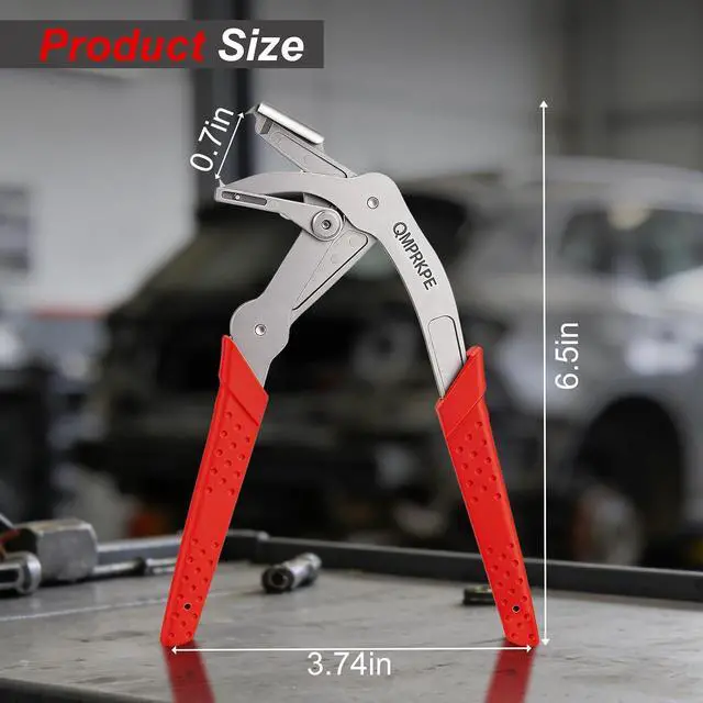 Alt view image 2 of 7 - Car Clip Pliers, Trim Removal Tool for Door Panel Clips & Fasteners | Damage-free spring-loaded clip remover with stainless jaws. Ergonomic grip for one-hand use on door panels, bumpers and trim