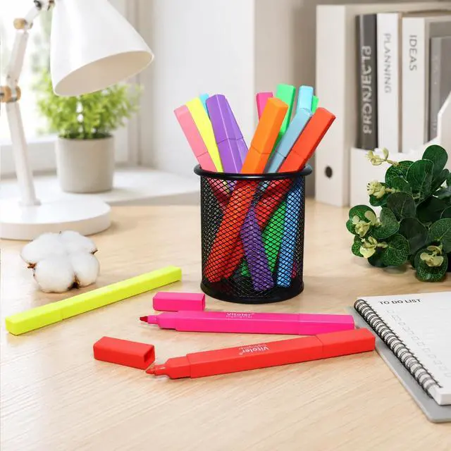 Alt view image 7 of 7 - Vitoler 8pcs Aesthetic Highlighters, Chisel & Fine Tips Bible Highlighters | For teachers, For nurses, For women, For bibles, For markers, Aesthetic, For journaling, For office, For School Supplies