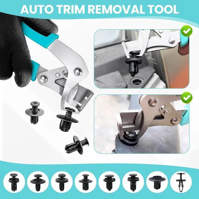 Alt view image 5 of 7 - Car Clip Pliers, Efficient Multi-Functional Automotive Snap Pliers, Clip Removal Tool, Trim Tools Removal, Easy to Without Damage Remove Fasteners Clips Buckles and Rivets