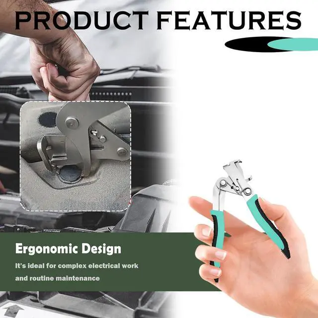 Alt view image 4 of 7 - 2026 New Car Clip Pliers/Disassembly Tools,Car Clip Remover Tool with Anti-Slip Grip,Multi-Functional Automotive Panel Clips Pliers for Cars Door Panel Dashboard Interior Trim (Green, 1PC)