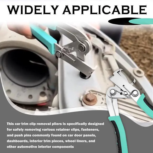 Alt view image 7 of 7 - 2026 New Car Clip Pliers/Disassembly Tools,Car Clip Remover Tool with Anti-Slip Grip,Multi-Functional Automotive Panel Clips Pliers for Cars Door Panel Dashboard Interior Trim (Green, 1PC)