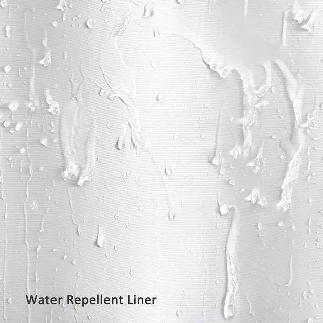 Alt view image 4 of 6 - No Hook Shower Curtain Snap-in Fabric Replacement Liner 71" W x 55" L | Washable Snap in Fabric Liner