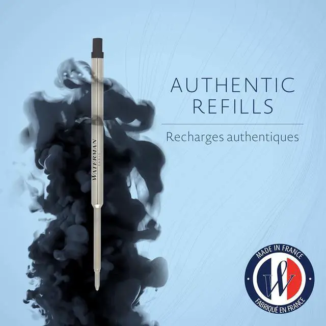 Alt view image 2 of 6 - Waterman Ballpoint Pen Refill | Medium Point | Black Ink | 1 Count