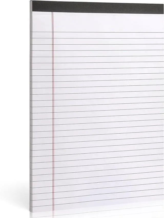 Main image of ZZTX Legal Pad 8.5x11 Inch White Lined 50 Sheets 1 Pack | A4 letter, Thick & durable, Lined design, Bright White, Versatile use