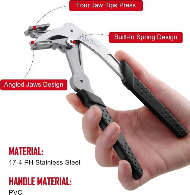 Alt view image 2 of 7 - Car Clip Pliers, Panel Clip Removal Tool for Plastic Fasteners, Black | Professional Plastic Fastener Removal Tool, Removing Automotive Fasteners Clips Without Damage