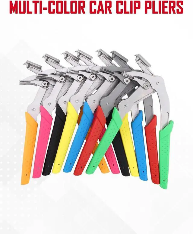 Alt view image 5 of 7 - Car Clip Pliers, Panel Clip Removal Tool for Plastic Fasteners, Black | Professional Plastic Fastener Removal Tool, Removing Automotive Fasteners Clips Without Damage