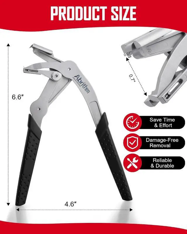 Alt view image 7 of 7 - Car Clip Pliers, Panel Clip Removal Tool for Plastic Fasteners, Black | Professional Plastic Fastener Removal Tool, Removing Automotive Fasteners Clips Without Damage