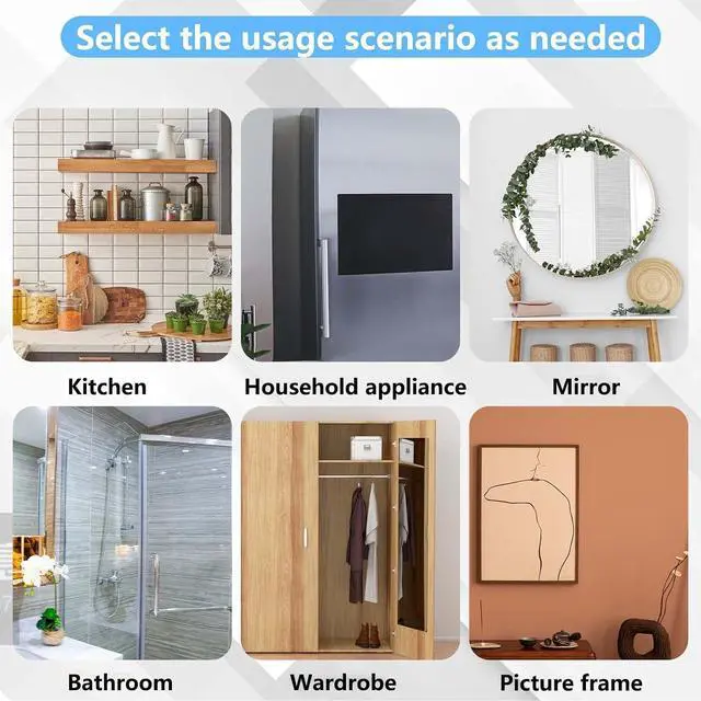Alt view image 4 of 7 - AccEncyc 40 mm Glass Suction Pads Clear PVC Sucker Pads Suction Holder Without Hooks for Bathroom Wall Door Glass Window Car Shade (Clear, 12pcs)