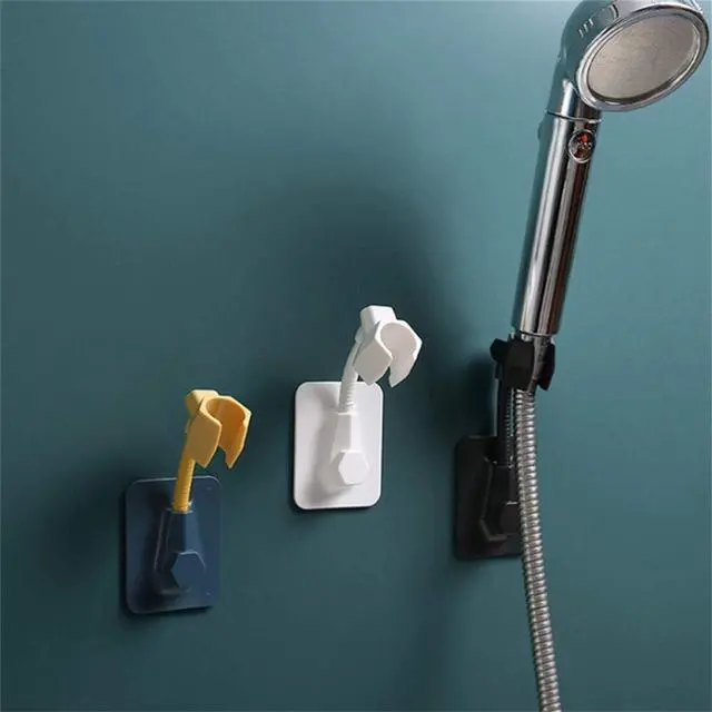 Alt view image 2 of 3 - Adjustable Bathroom Shower Head Holder Wall Mounted Hand Shower Holder Shower Brackets Bathroom Accessories for Sprayer Tool (White)