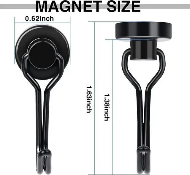 Alt view image 5 of 7 - E BAVITE Magnetic Hooks, 30lbs+ Magnet Hook 2026 Cruise Essentials | Heavy Duty Strong Magnets Refrigerator Fridge Hanging for Classroom Beach Vacation Kitchen Grills Home