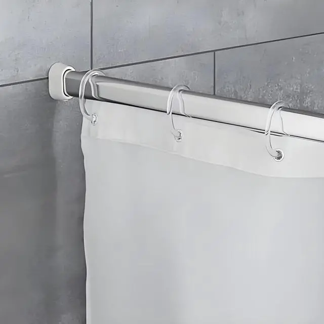 Alt view image 6 of 6 - 12 C-Shaped Transparent Plastic Shower Curtain Rings Curtain Hooks for Bathroom, Shaped Shower Hooks for Shower Curtain,Grommets Top,Shower Hooks Rings Loops (12, Transparent)