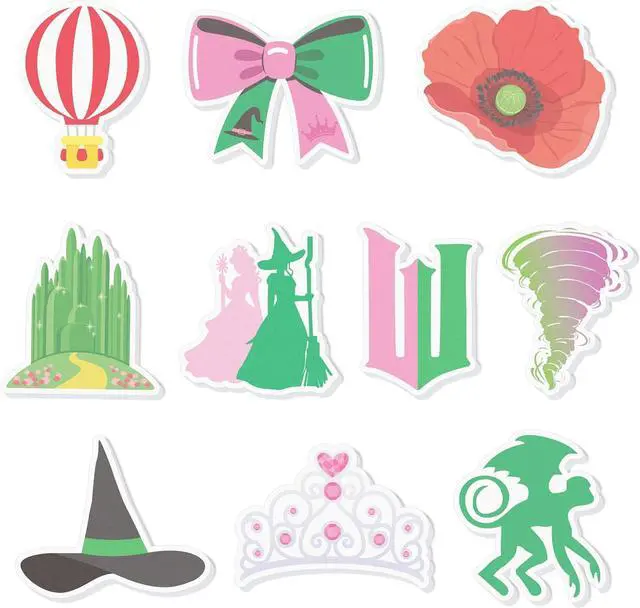 Main image of AgincBerry Princess Witch Sticky Notes - 30PCS Pink and Green Witch Musical Self-Stick Note Back to School Stationery Gift, Magic Princess Writing Sticky Notepad for Office Party Goodie Bag Fillers