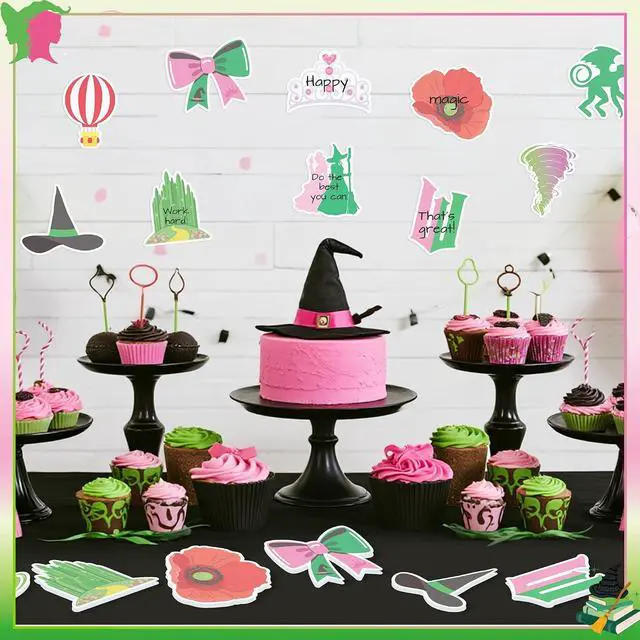 Alt view image 4 of 6 - AgincBerry Princess Witch Sticky Notes - 30PCS Pink and Green Witch Musical Self-Stick Note Back to School Stationery Gift, Magic Princess Writing Sticky Notepad for Office Party Goodie Bag Fillers