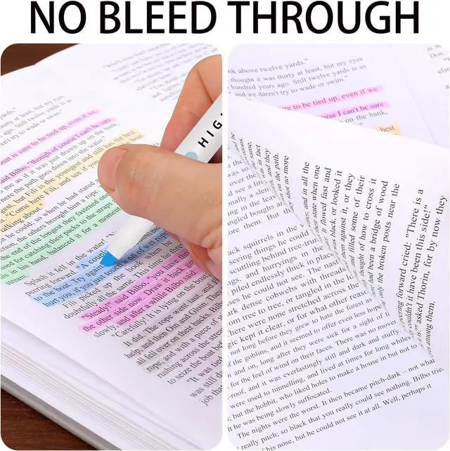 Alt view image 3 of 7 - Pastel Highlighters Set, 8 Pack Highlighters Assorted Colors | Bible Highlighter No Bleed, Quick Dry Dual Tip for Journals Planners Books Notes, Back to School, Classroom Must Have