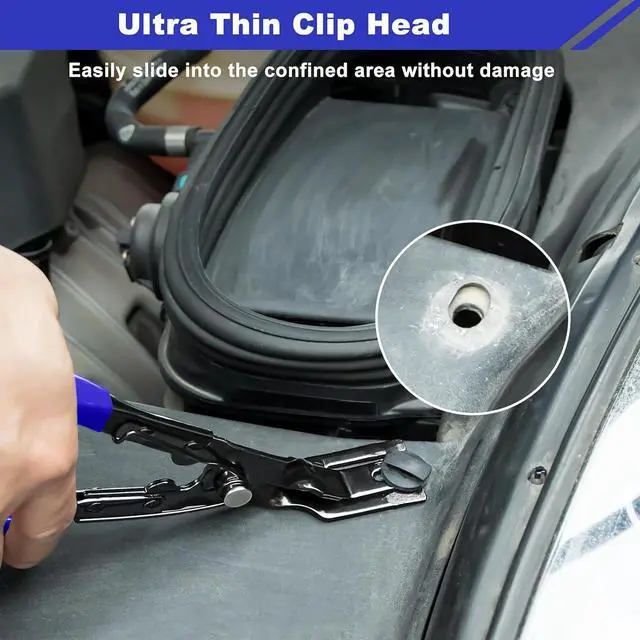 Alt view image 4 of 7 - AXELECT 3 Pcs Auto Clip Pliers Fastener Remover Tool Car Clip Removal Tool Trim Rivet Removal Pry Tool Repair Kit with Storage Bag for Automotive Door Panel Upholstery Dashboard
