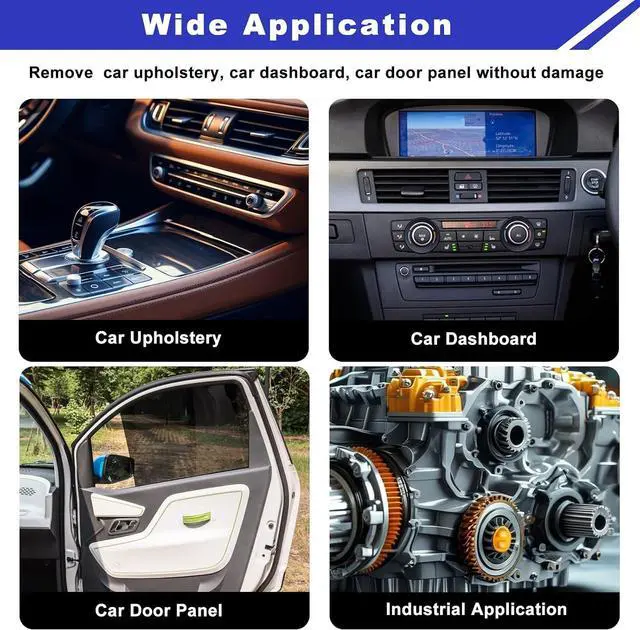 Alt view image 6 of 7 - AXELECT 3 Pcs Auto Clip Pliers Fastener Remover Tool Car Clip Removal Tool Trim Rivet Removal Pry Tool Repair Kit with Storage Bag for Automotive Door Panel Upholstery Dashboard