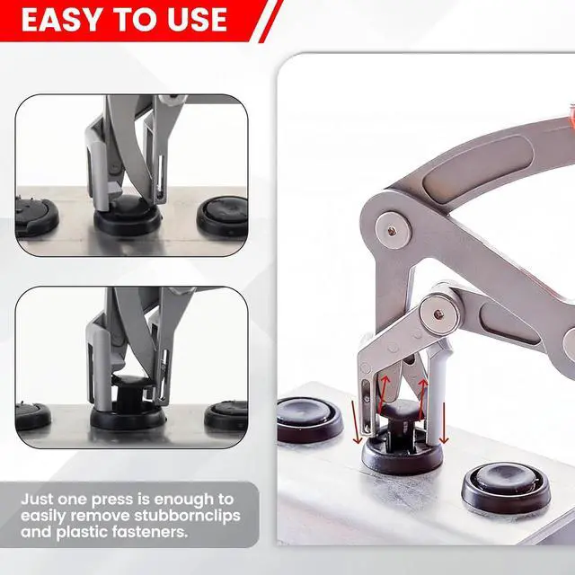 Alt view image 3 of 7 - Car Clip Pliers, Panel Clip Removal Tool, Professional Auto Clip Removal Pliers for Automotive Plastic Fasteners, Push Pin & Door Trim, Damage-Free Interior & Exterior Disassembly Tool