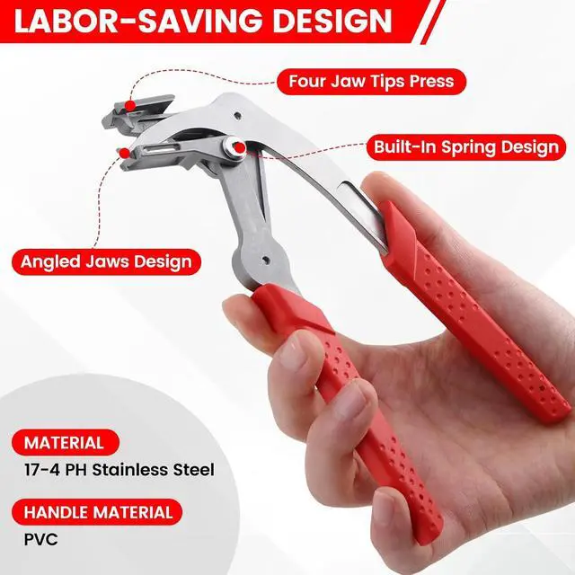 Alt view image 4 of 7 - Car Clip Pliers, Panel Clip Removal Tool, Professional Auto Clip Removal Pliers for Automotive Plastic Fasteners, Push Pin & Door Trim, Damage-Free Interior & Exterior Disassembly Tool