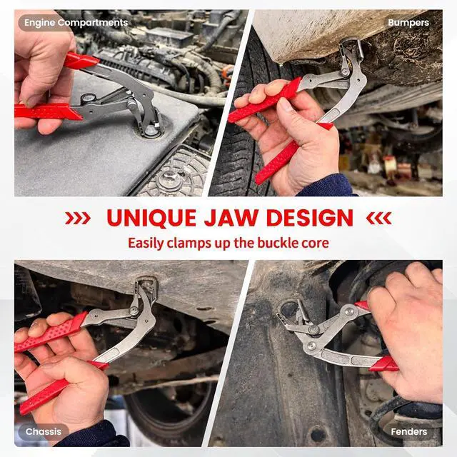 Alt view image 5 of 7 - Car Clip Pliers, Panel Clip Removal Tool, Professional Auto Clip Removal Pliers for Automotive Plastic Fasteners, Push Pin & Door Trim, Damage-Free Interior & Exterior Disassembly Tool