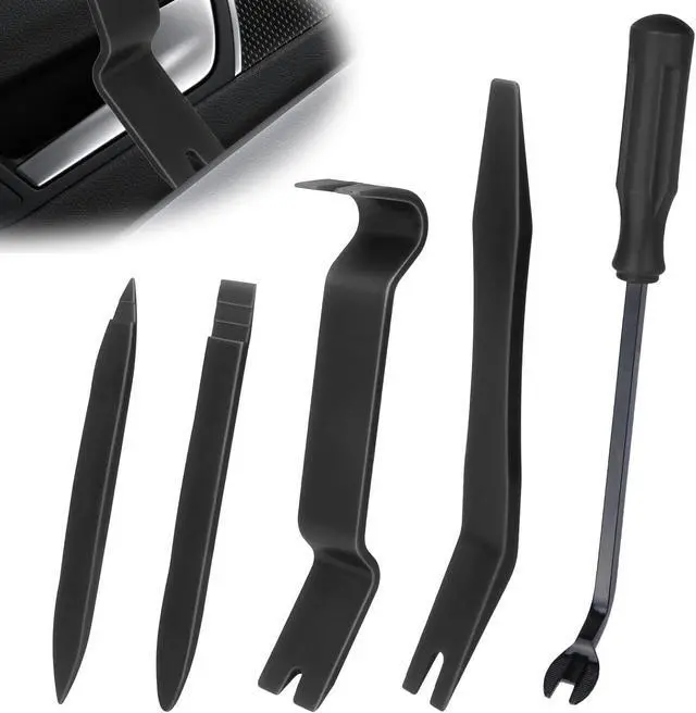 Main image of BFXM 5PCS Auto Trim Removal Tool kit,Clip Pry Tools Kit No Scratch Plastic | Car Door Panel Rivet Pliers Tool Kit, Automotive Interior Fastener Puller Remover Body Repair Set for Car