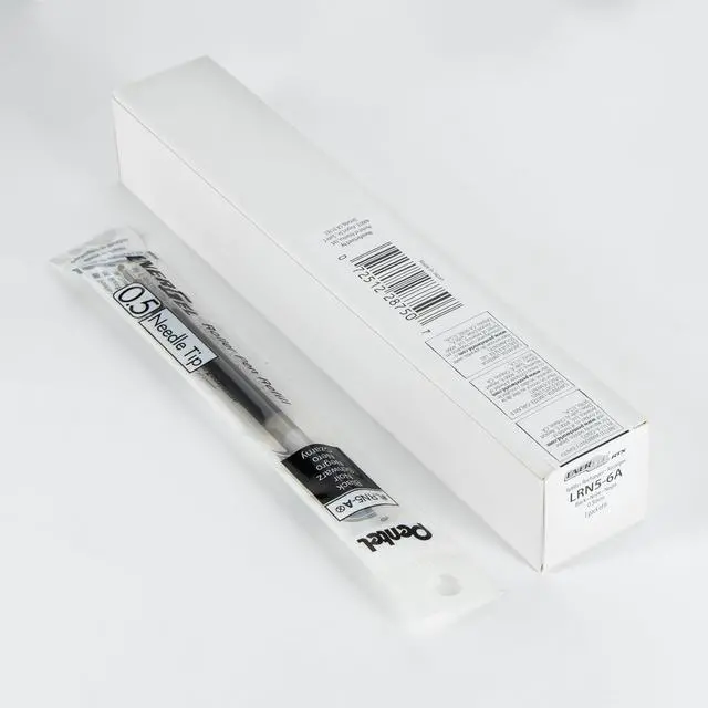 Alt view image 3 of 5 - Pentel Refill Ink - for EnerGel Gel Pen, 0.5mm Needle Tip, Fine, Black Ink, Pack of 6 Refills (LRN5-6A)