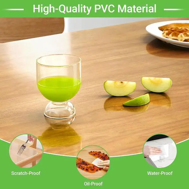 Alt view image 2 of 7 - Small Clear Vanity Mat, 23.6"x11.8", Makeup Desk Protector | Anti-Slip, Waterproof, Scratch Resistant, Safe Round Edge, Odorless, Easy Clean, Prevents Vanity Cosmetics & Pet Bowl stains