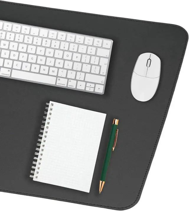 Alt view image 7 of 7 - Desk Pad Mat Dual-Sided Natural Cork and PU Leather Non-Slip Water-Resistant Desk Matt for Desktop