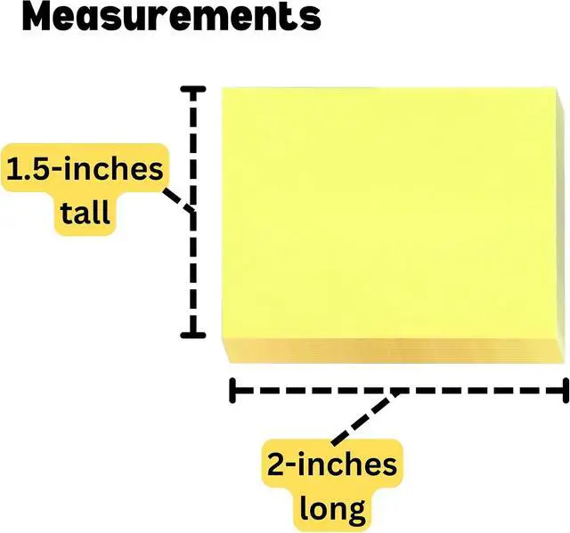 Alt view image 3 of 7 - Iconikal 75 Sheets Mini Sticky Notes 28 Pack 2 x 1.5 ES 4 Colors