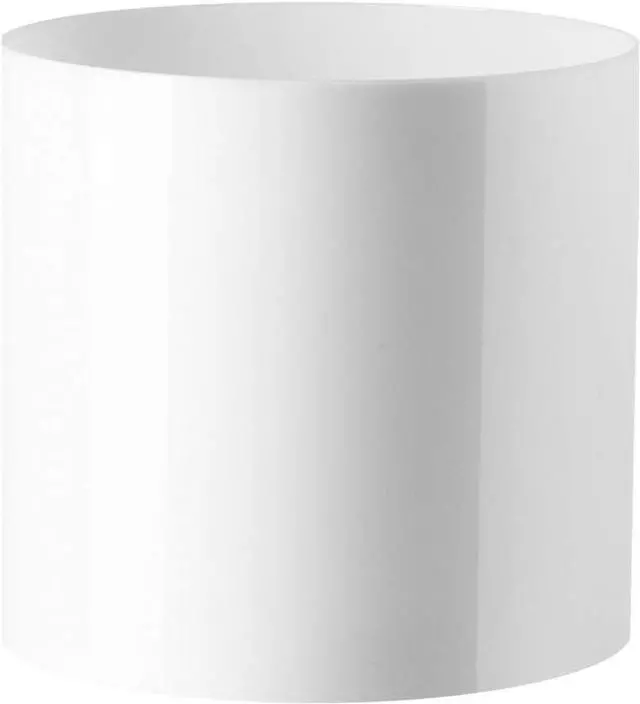 Main image of Royal Imports Flower Acrylic Vases Cylinders - Decorative Centerpiece Display for Home or Wedding - Non Breakable Plastic, 4" - White