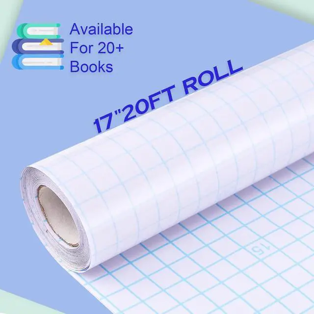 Alt view image 2 of 6 - WSICSE Clear Contact Paper Roll, Self-Adhesive Book Cover, 17 in x 20 Ft | Transparent Waterproof Film, Peel and Stick, Easy to Cut, for Books, Crafts, Documents, Cabinets, Windows and Glass Surfaces