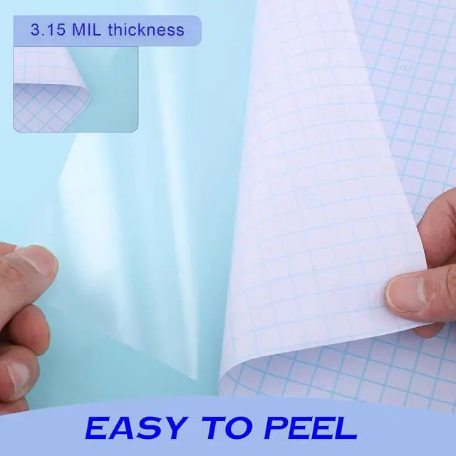 Alt view image 4 of 6 - WSICSE Clear Contact Paper Roll, Self-Adhesive Book Cover, 17 in x 20 Ft | Transparent Waterproof Film, Peel and Stick, Easy to Cut, for Books, Crafts, Documents, Cabinets, Windows and Glass Surfaces