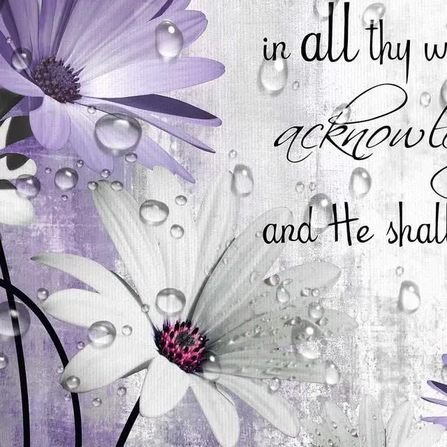 Alt view image 4 of 5 - Rustic Farmhouse Purple Shower Curtain Bible Verse Inspirational Shower Curtain Country Farm Bright Violet Daisy Flowers Butterfly Abstract Shower Curtain Set for Bathroom, 36X70IN