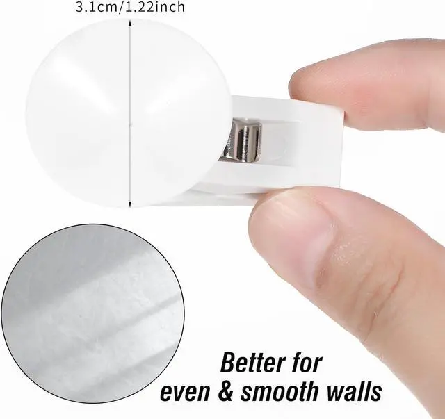 Alt view image 3 of 7 - 6 Pcs Shower Curtain Suction Cups,Shower Curtain Clips with Suction Cup to Prevent Water Splashing Out Windproof Splash Guard for Inside Liner,White