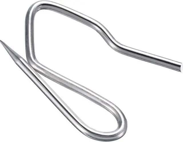 Alt view image 4 of 6 - Shappy 120 Pack Drapery Hooks Pins for Curtains, Metal Pinch Pleat Hooks with Clear Box 1.2 Inch for Window Door and Shower Curtain(Silver)